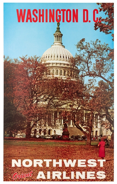  Washington, D.C. / Northwest Orient Airlines. Circa 1950s. ...