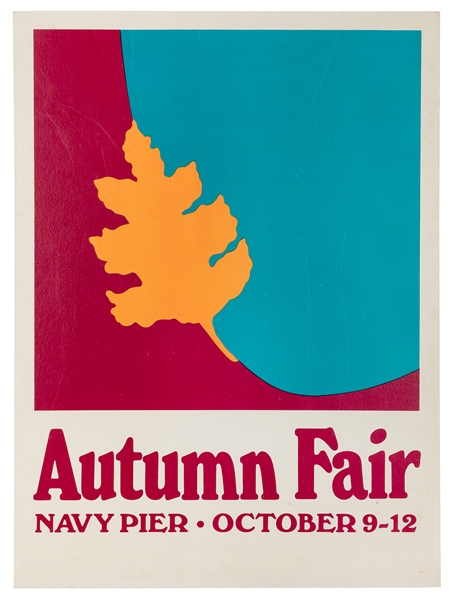  [CHICAGO]. Autumn Fair / Navy Pier. 1980. 28 x 20 ½”. Linen...