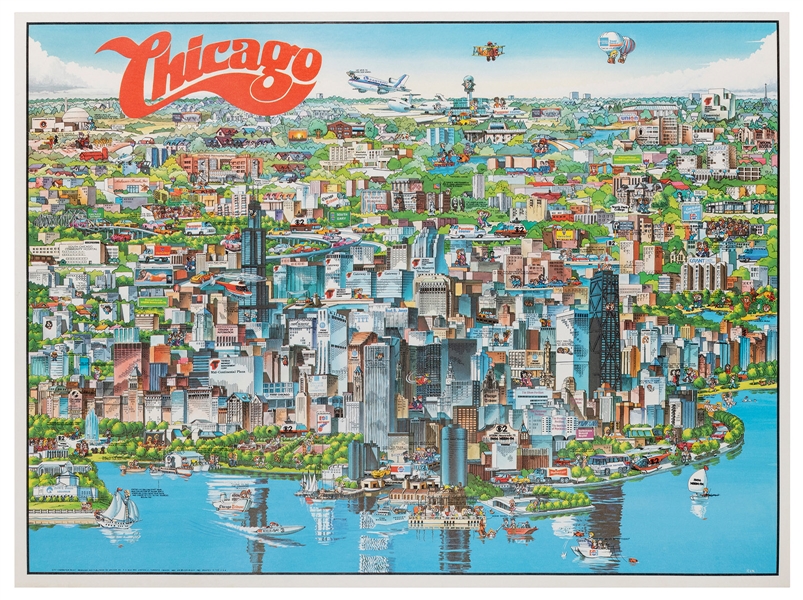  Chicago. “City Character Print.” 1981. Toronto: Archar Inc....