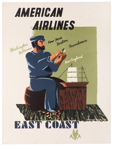  KAUFFER, Edward McKnight (1890 - 1954). American Airlines /...