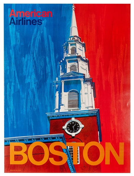  KAUFMAN, Van. American Airlines / Boston. Circa 1965. A bol...