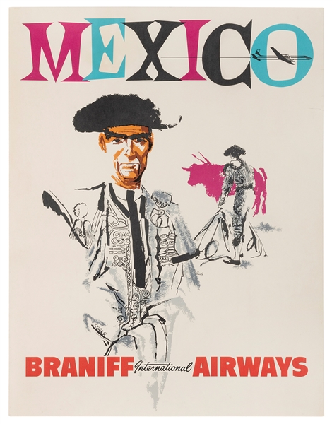  Mexico / Braniff International Airways. Circa 1950s. Airlin...