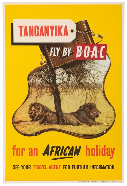  BOAC / Tanganika for an African Holiday. Yorkshire: Storey ...