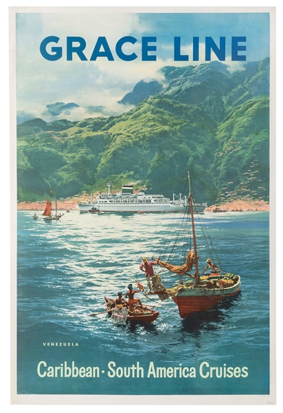  Grace Line / Caribbean, South American Cruises. Circa 1950s...