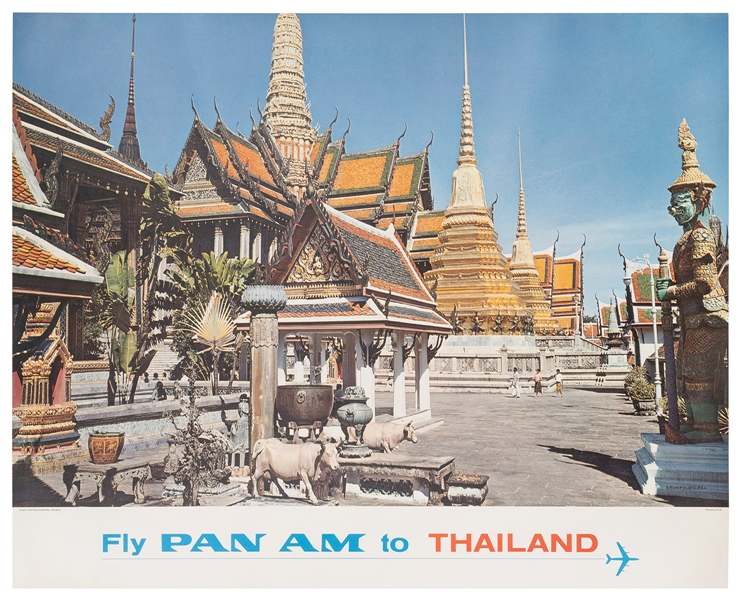  Fly Pan American to Thailand. Circa 1960s. Photograph by Kr...