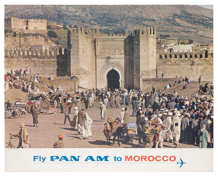  Fly Pan American to Morocco. Circa 1960s. Photograph by Kro...