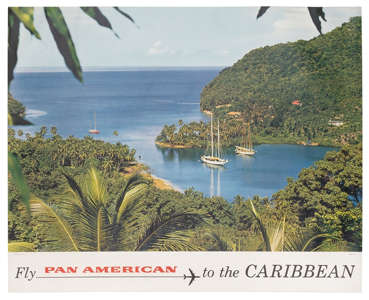  Fly Pan American to the Caribbean. Circa 1960s. Photograph ...