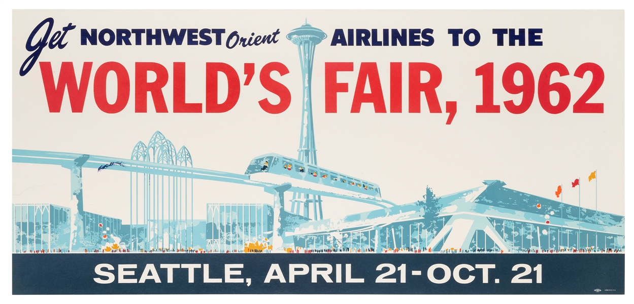  Jet Northwest Orient Airlines to the World’s Fair, 1962 / S...