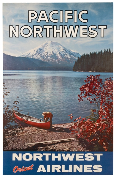  Pacific Northwest / Northwest Orient Airlines. 1960s. Color...