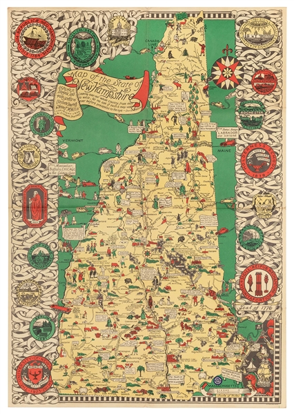  SHURTLEFF, Elizabeth & Helen F. McMILLIN. Map of the State ...