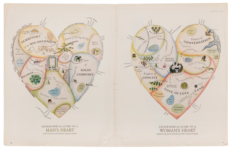  LOWREY, Jo. Geographical Guide to a Man’s Heart / Geographi...