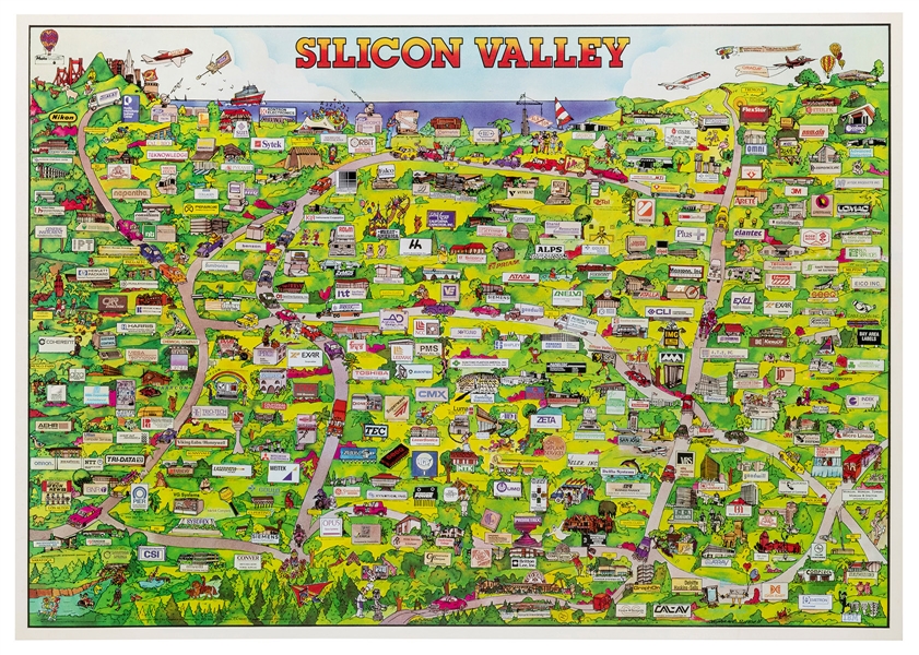  RUSSELL, Stephanie. Silicon Valley. 1986. Fremont: City Gra...