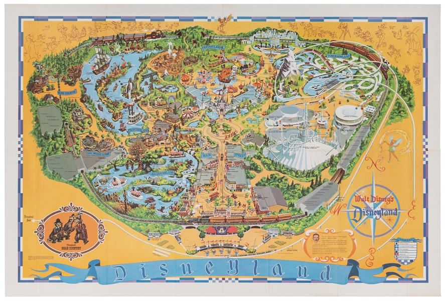  [DISNEY]. Walt Disney’s Disneyland. 1972. [Burbank: Walt Di...