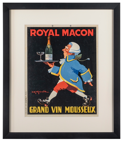  GERARD, O.K. Royal Macon / Grand Vin Mousseux. Paris: Imp. ...