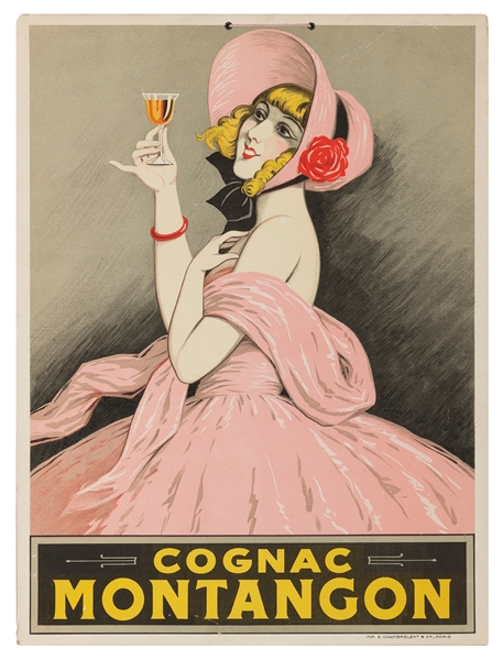  Cognac Montangon. Paris: E. Chambrelent, ca. 1910s. Hanging...