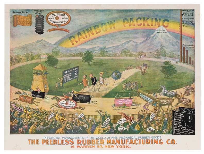  Rainbow Packing / The Peerless Rubber Manufacturing Co. Cir...