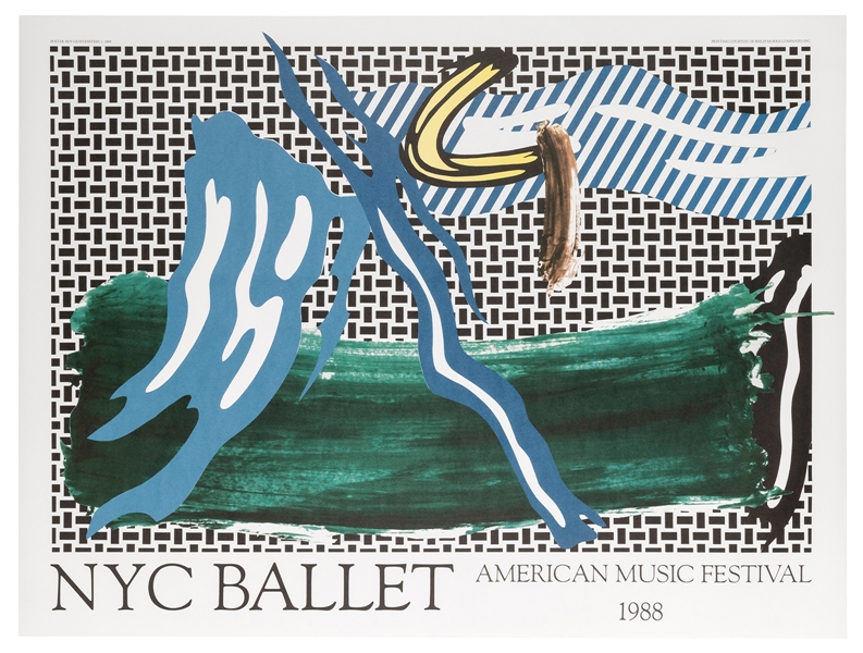  LICHTENSTEIN, Roy (1923—1997). NYC Ballet / American Music ...