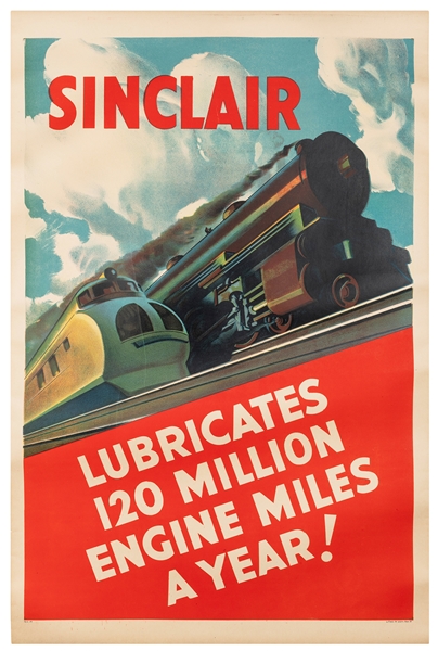  Sinclair Lubricates 120 Million Engines a Year! Circa 1950s...