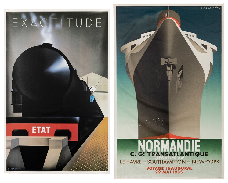  CASSANDRE, Adolphe Mouron (1901–1968). Two posters. Includi...