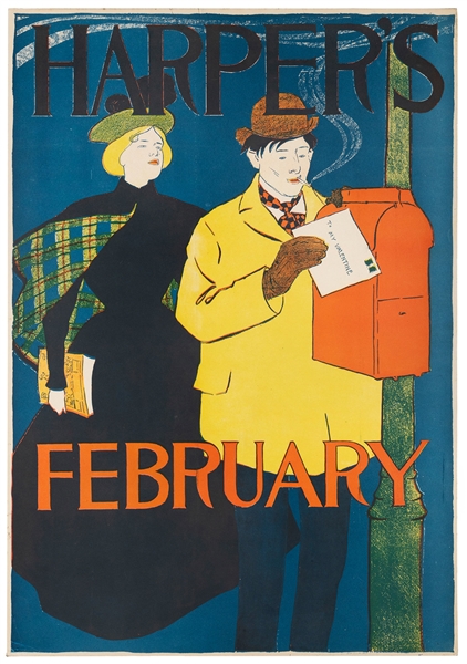  PENFIELD, Edward (1866 – 1925). Harper’s February. 1895. Li...