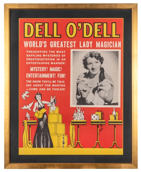  Dell O’Dell / World’s Greatest Lady Magician. Circa 1940s. ...