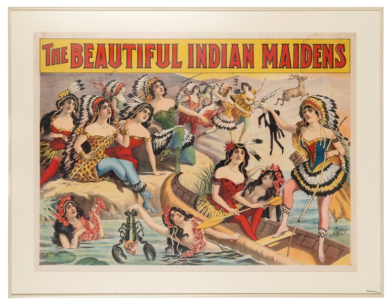  The Beautiful Indian Maidens. Cincinnati: The Enquirer Job ...