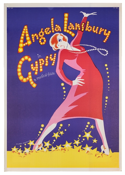  KNIGHT, Hilary (b. 1926). Angela Lansbury in Gypsy. 1970s. ...