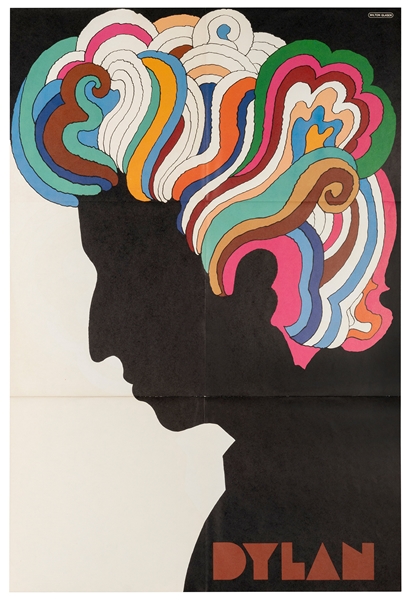  GLASER, Milton (1929-2020). Bob Dylan. 1966. Poster designe...