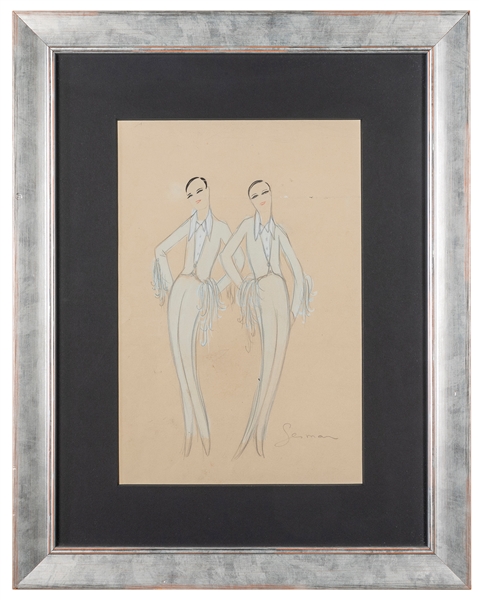  GESMAR, Charles (1900—1928). Original costume design. 1920s...