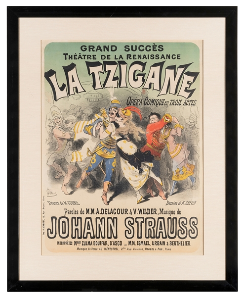  CHERET, Jules (1836-1932). La Tzigane. 1877. Paris: J. Cher...