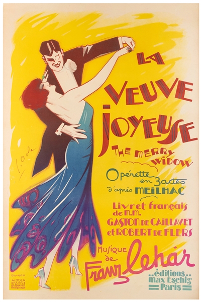  DOLA, Georges (1872 – 1950). La Veuve Joyeuse / The Merry W...