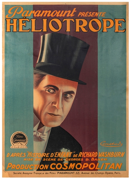  [SILENT FILM]. Heliotrope. 1920. Paramount Films. French fi...