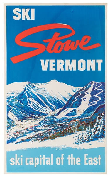  MAURER, Sascha (1897–1961). Ski Stowe Vermont / Ski Capital...