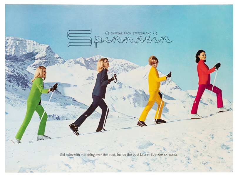  Spinnerin / Skiwear from Switzerland. USA, 1970s. Photograp...