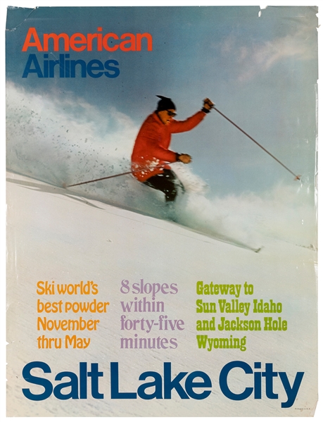  American Airlines / Salt Lake City. 1970s. Photographic pos...