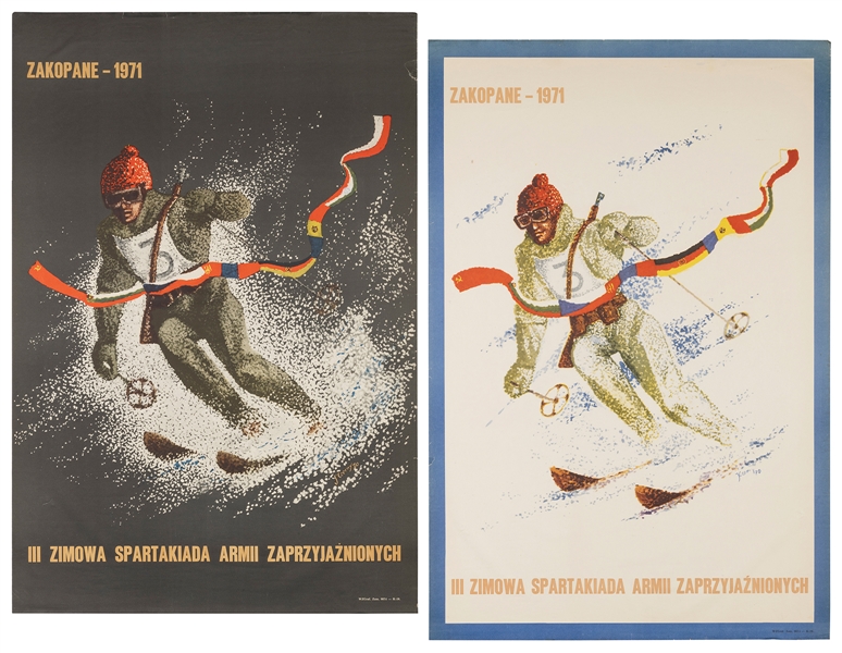  CZERNY, J. Zakopane / 1971. Two posters. Two colorful poste...