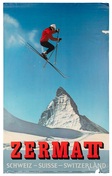  PERREN-BARBERINI, Alfred (1896-1967). Zermatt / Switzerland...