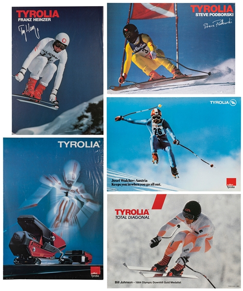  [TYROLIA]. A group of ten advertising posters. Circa 1970s....