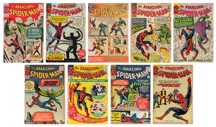  The Amazing Spider-Man Volume I Nos. 2-10. Marvel Comics Gr...