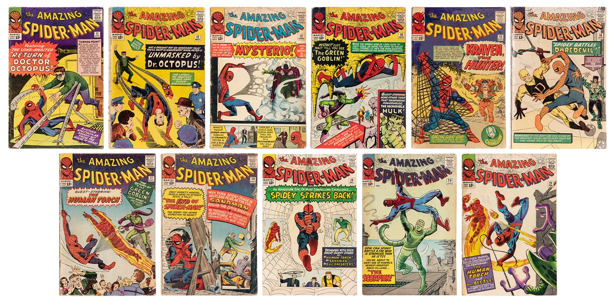 The Amazing Spider-Man Volume I Nos. 11-21. Marvel Comics G...