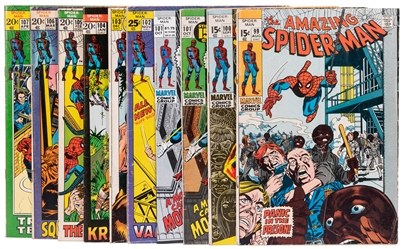  The Amazing Spider-Man Volume 1 Nos. 99-107. Marvel Comics ...