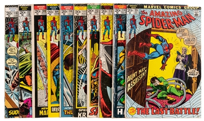  The Amazing Spider-Man Volume 1 Nos. 108-117. Marvel Comics...