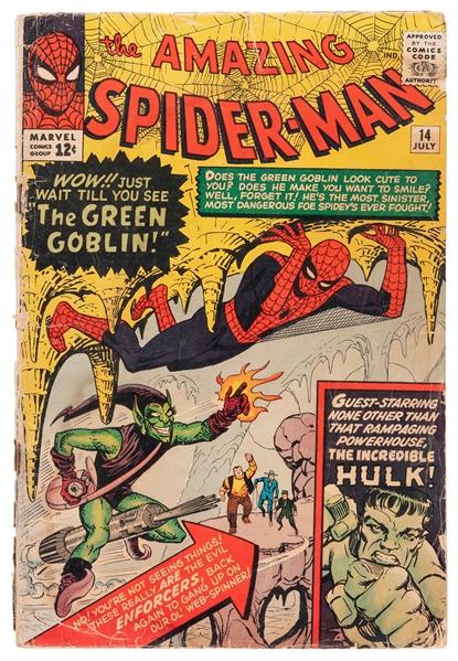  The Amazing Spider-Man No. 14. Marvel, ca. July 1964. The F...