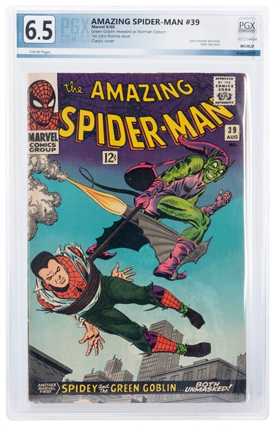  The Amazing Spider-Man No. 39. Marvel, ca. 1966. PGX 6.5 gr...