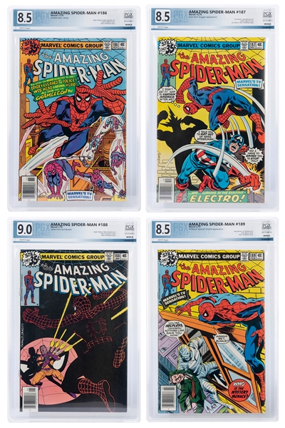  [SPIDERMAN]. The Amazing Spider-Man. Group of Four Comic Bo...