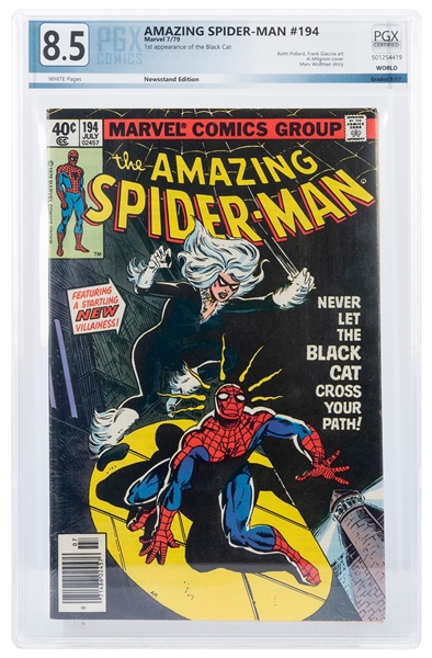  The Amazing Spider-Man No. 194. Marvel, ca. 1979. PGX 8.5 g...