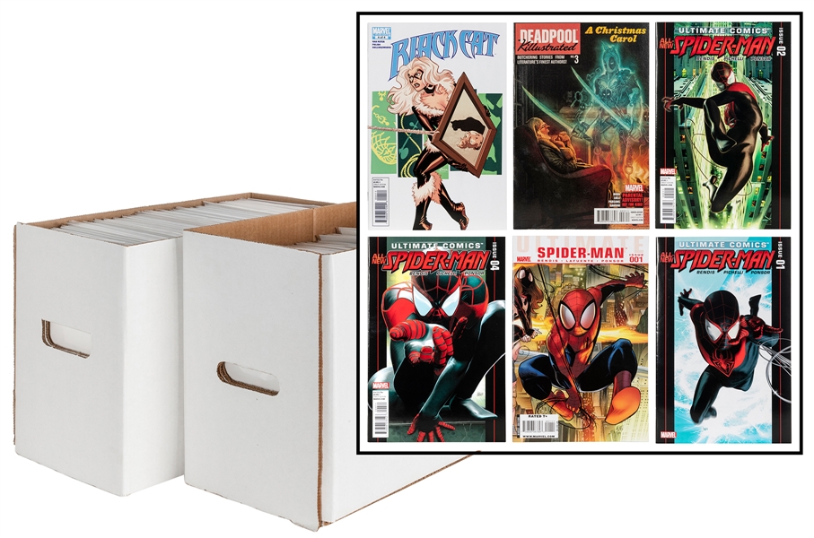  [DEADPOOL]. Two Boxes of Ultimate Marvel Comics. Modern Age...