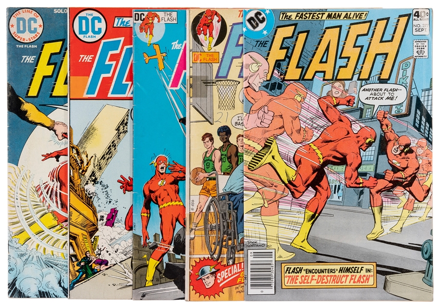  [THE FLASH]. Group of Four of The Flash Comics. DC Comics, ...