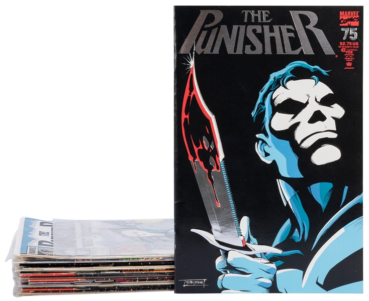  [PUNISHER]. Group of Fifteen of the Punisher Comics. Marvel...