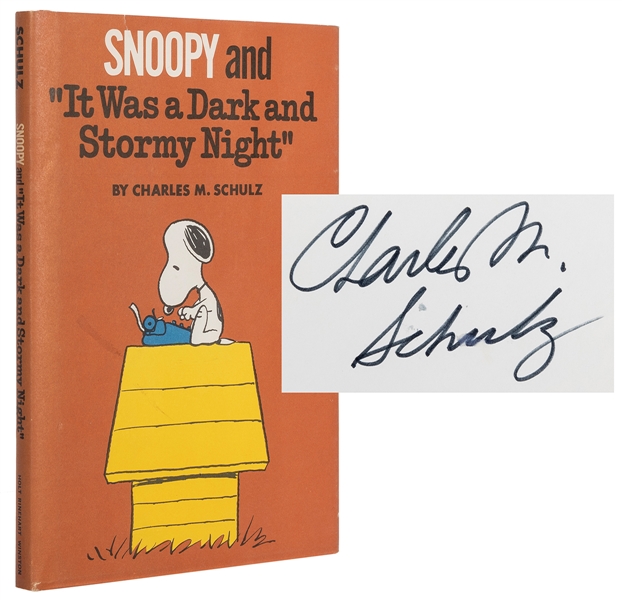  SCHULZ, Charles M. (1922-2000). Snoopy and “It Was a Dark a...